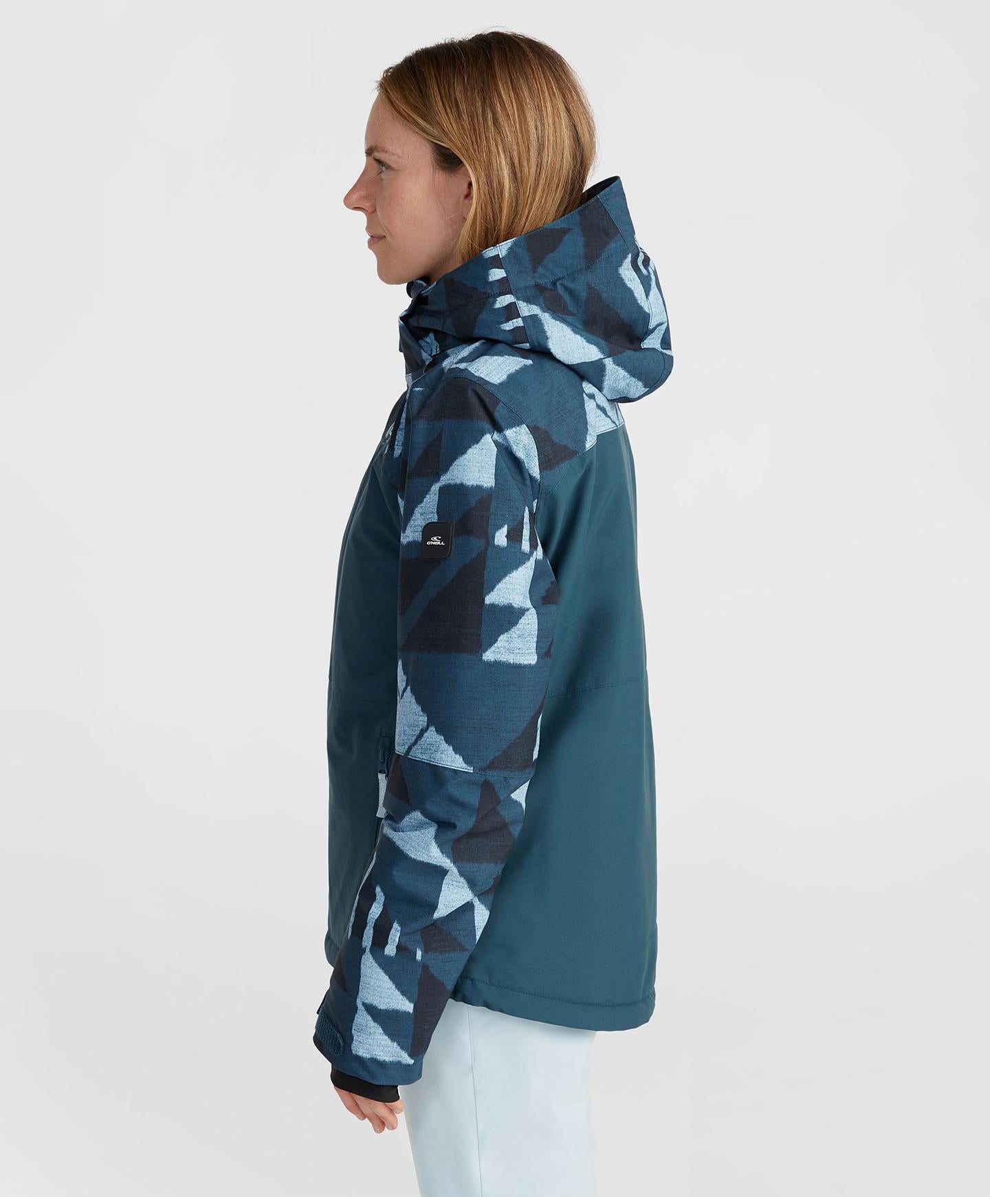 Women's Aplite Plus Snow Jacket - Blue Triangle Ikat