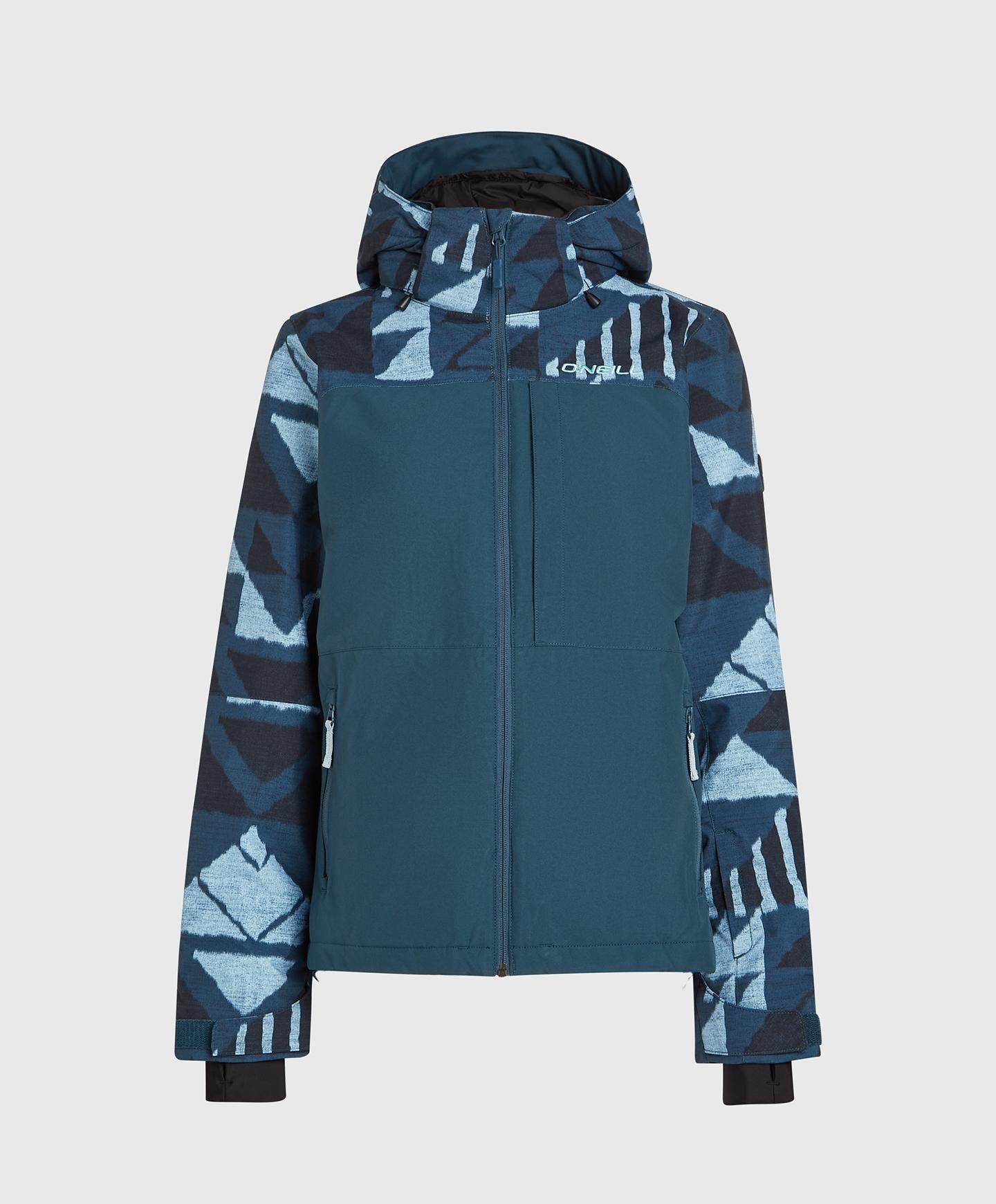 Women's Aplite Plus Snow Jacket - Blue Triangle Ikat