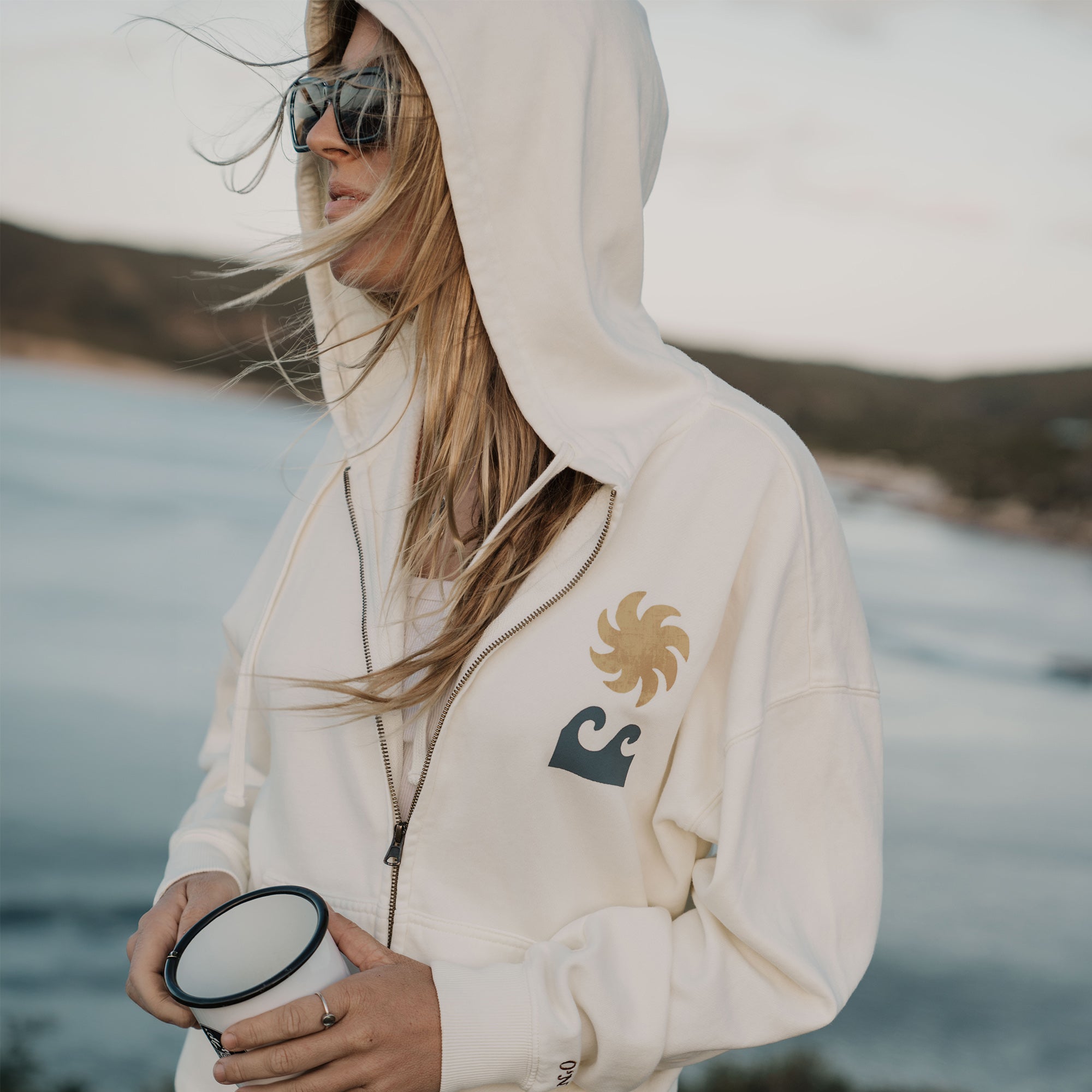 Women's Atwood Palma Zip Hoody - Winter White
