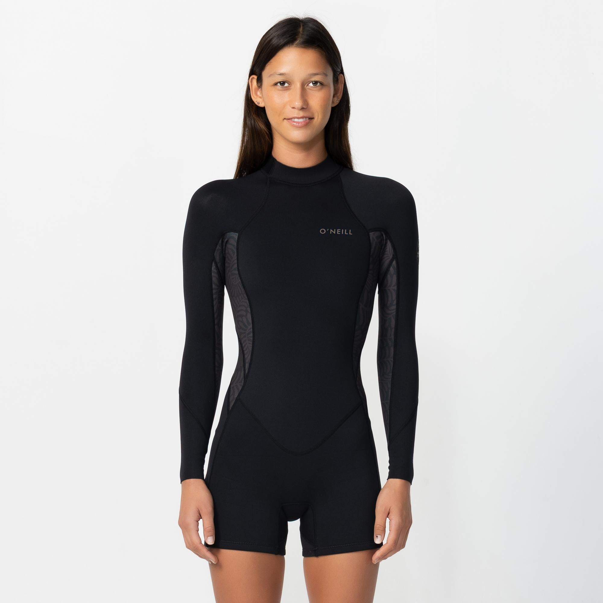 Women's Bahia 2mm LS Boyleg Spring Suit Back Zip - Palm Mirage