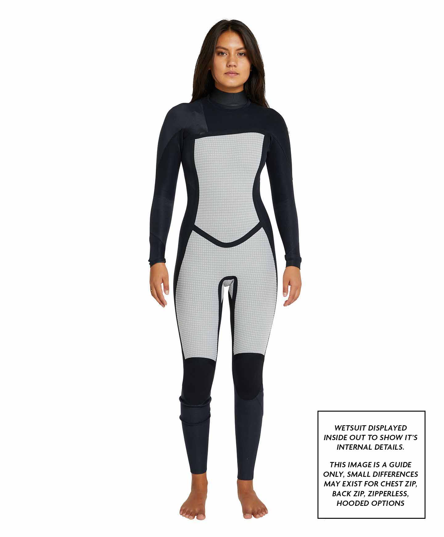 Womens Bahia 3/2mm Steamer Back Zip Wetsuit - Australiana