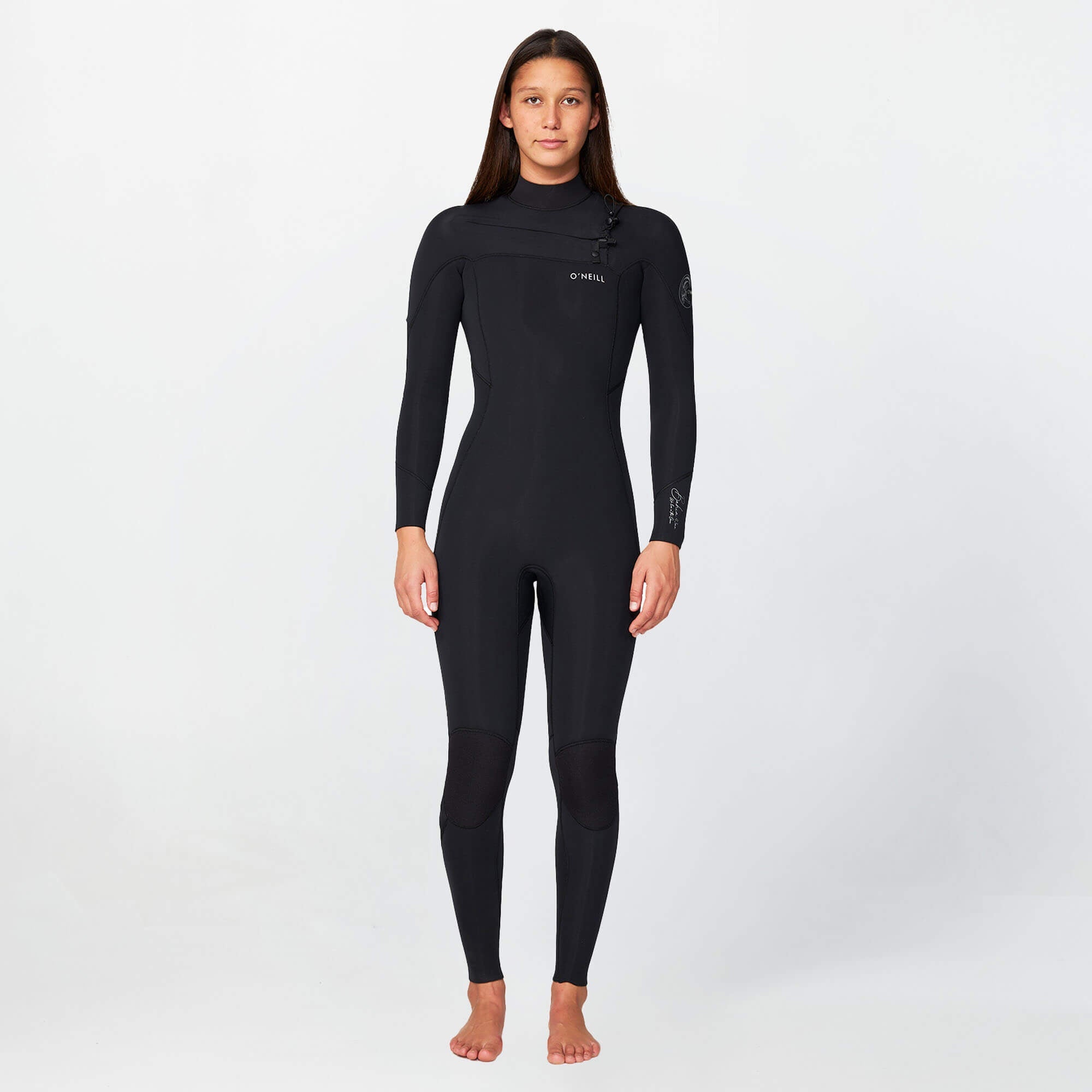 Women's Bahia 4/3mm Steamer Chest Zip Wetsuit - Black
