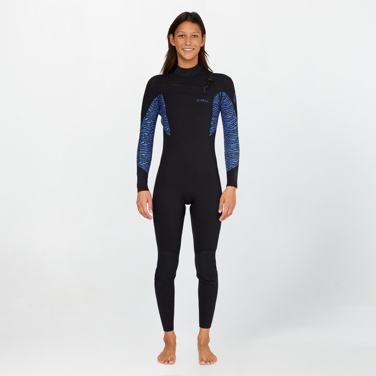 Women's Bahia 3/2mm Steamer Chest Zip - Jungle Surf