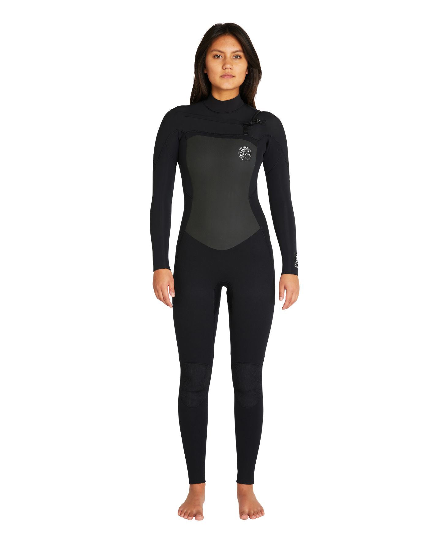 Women's Bahia 3/2mm Steamer Chest Zip Wetsuit - Black