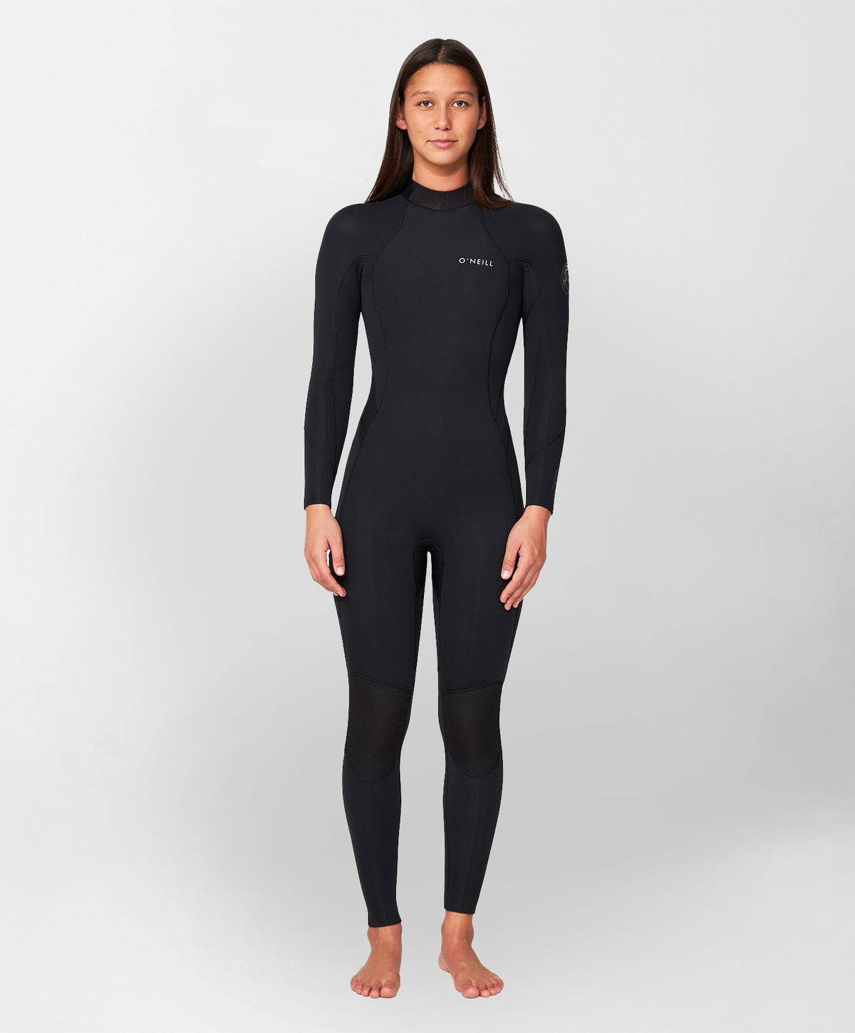 Women's Bahia 4/3mm Steamer Back Zip Wetsuit - Black