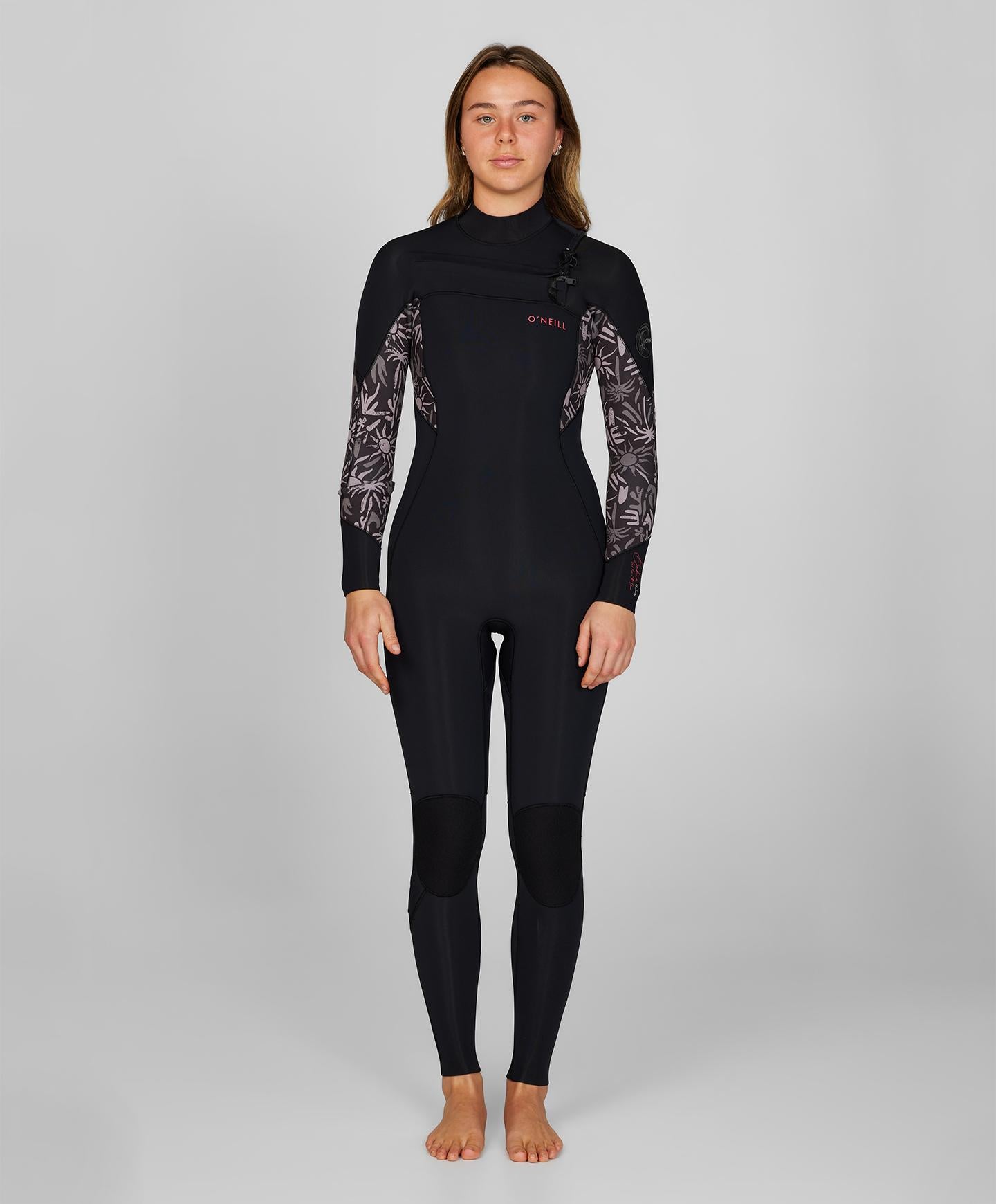 Women's Bahia 4/3mm Steamer Chest Zip Wetsuit - Follow The Sun