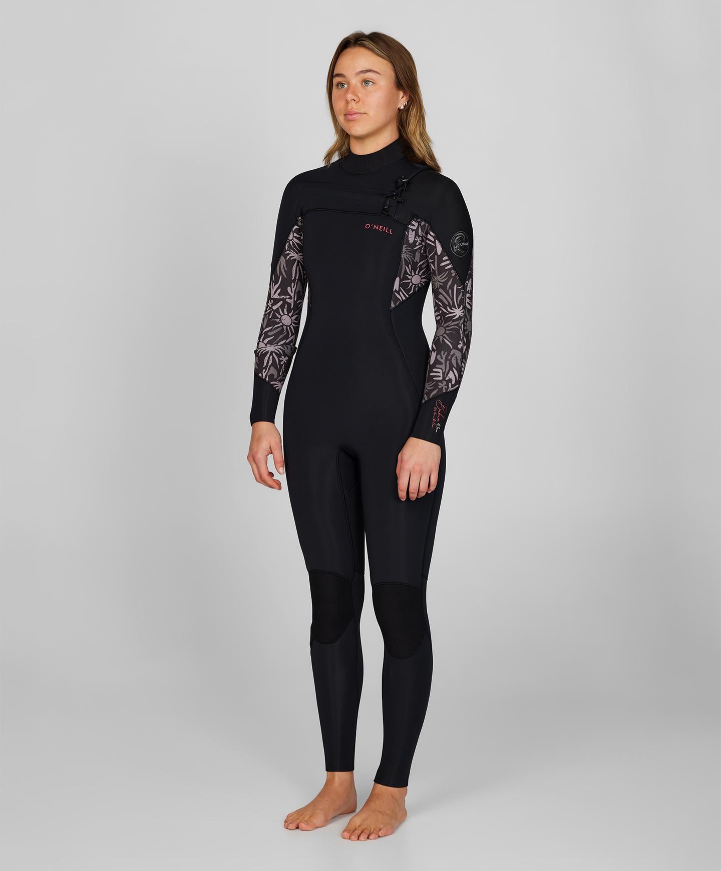 Women's Bahia 4/3mm Steamer Chest Zip Wetsuit - Follow The Sun