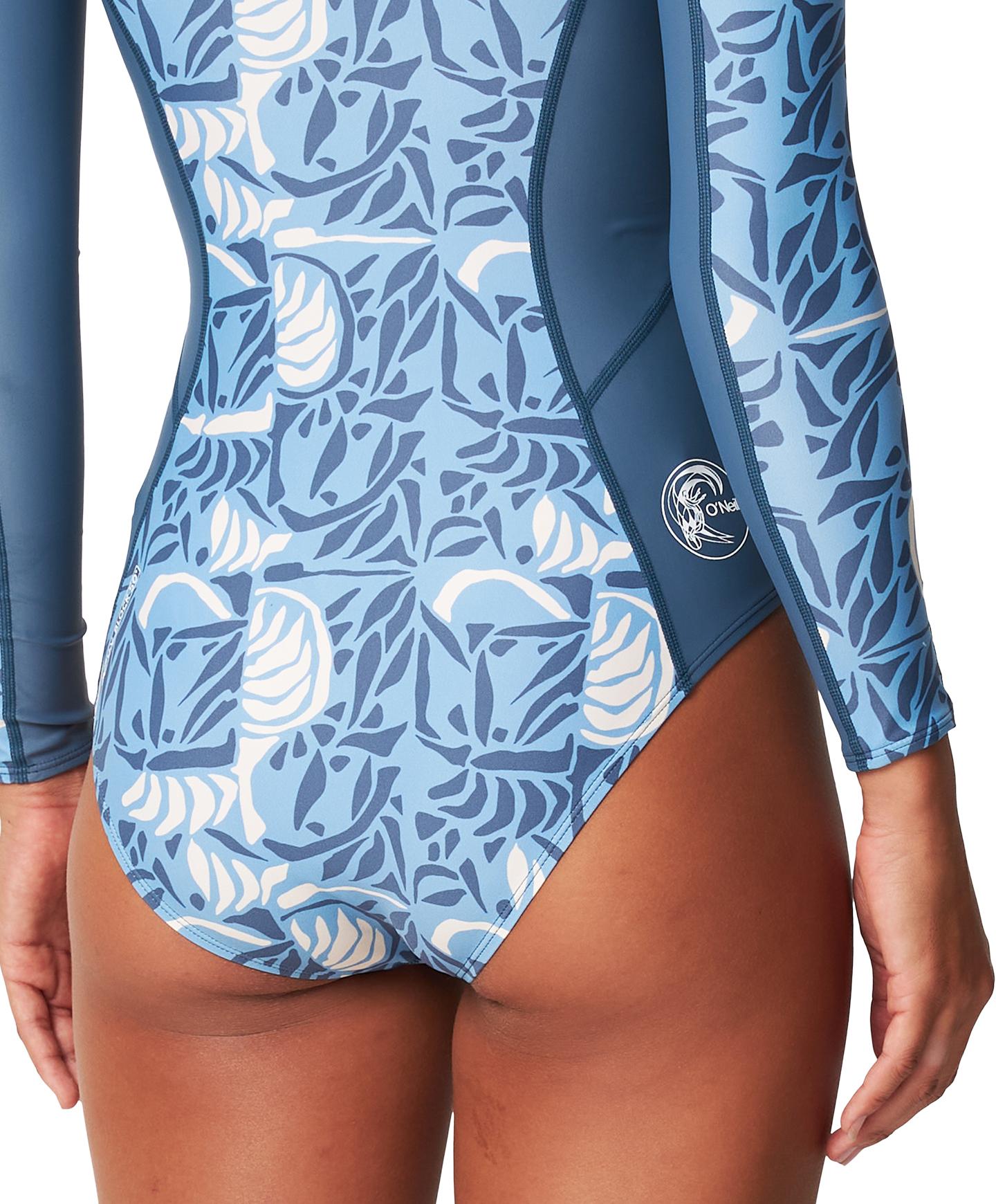 Women's Bahia Lycra Half FZ Surf Suit - Check Mosaic