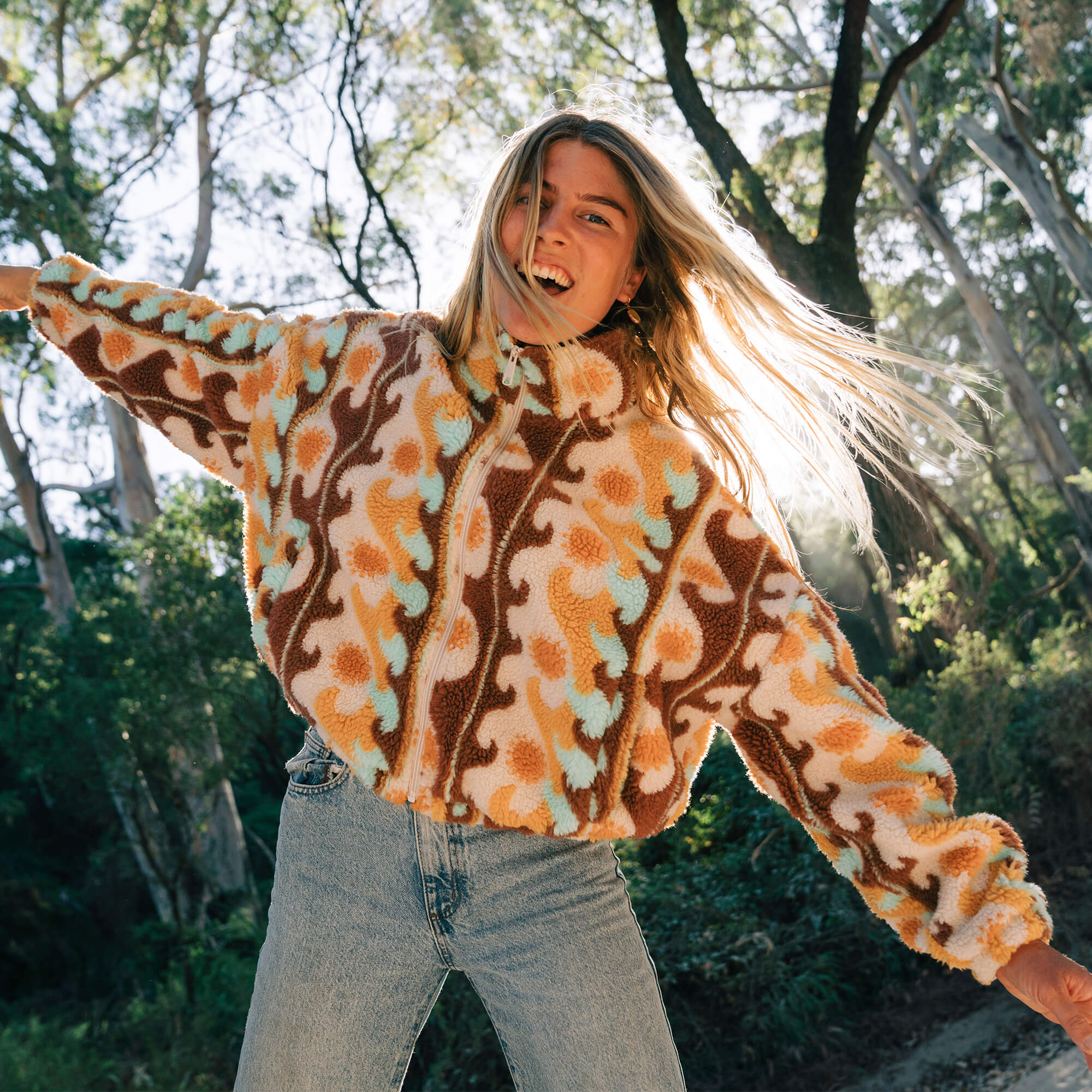 Women's Cordin Jacquard Jacket - Warm Ochre