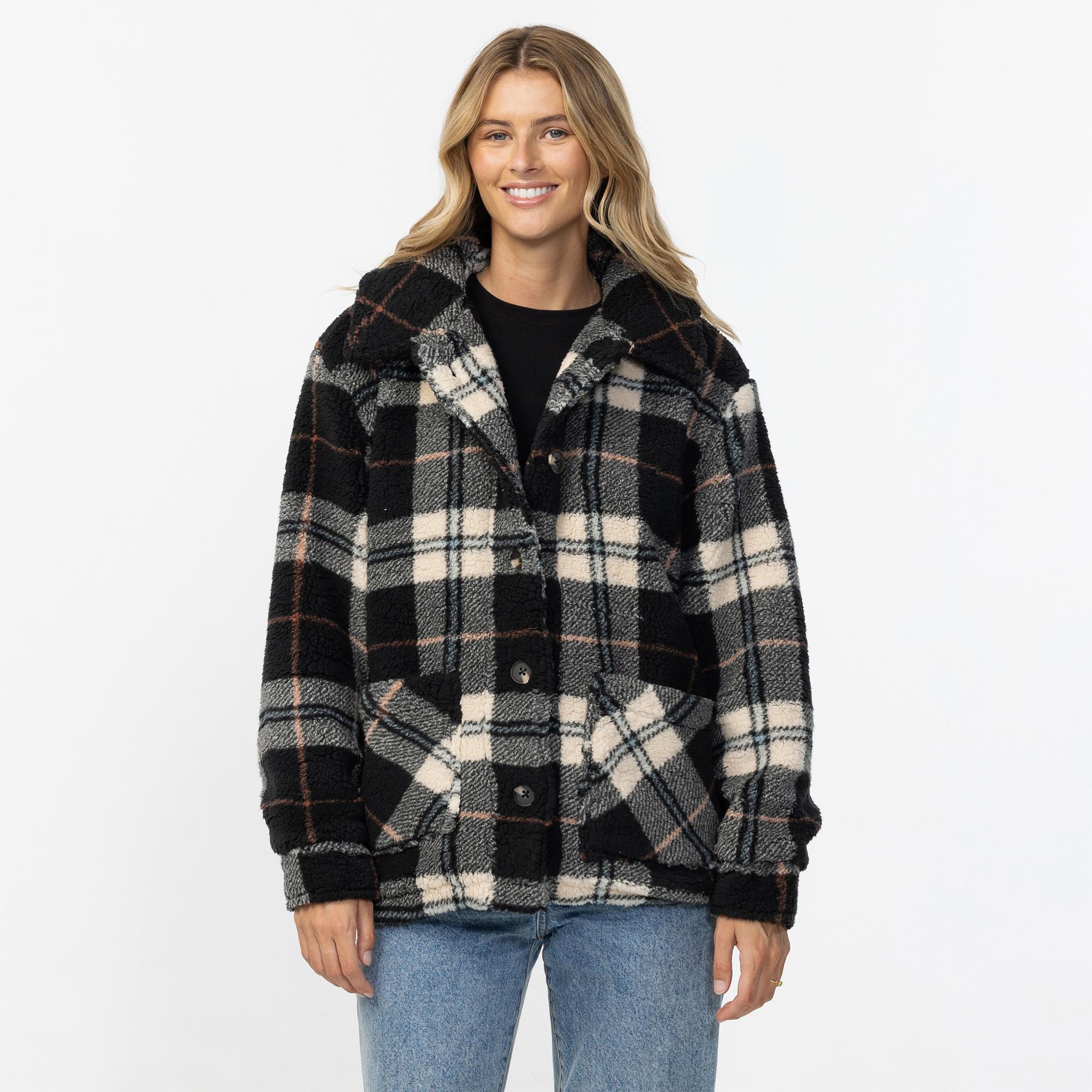 Women's Huxlee Printed Jacket - Black