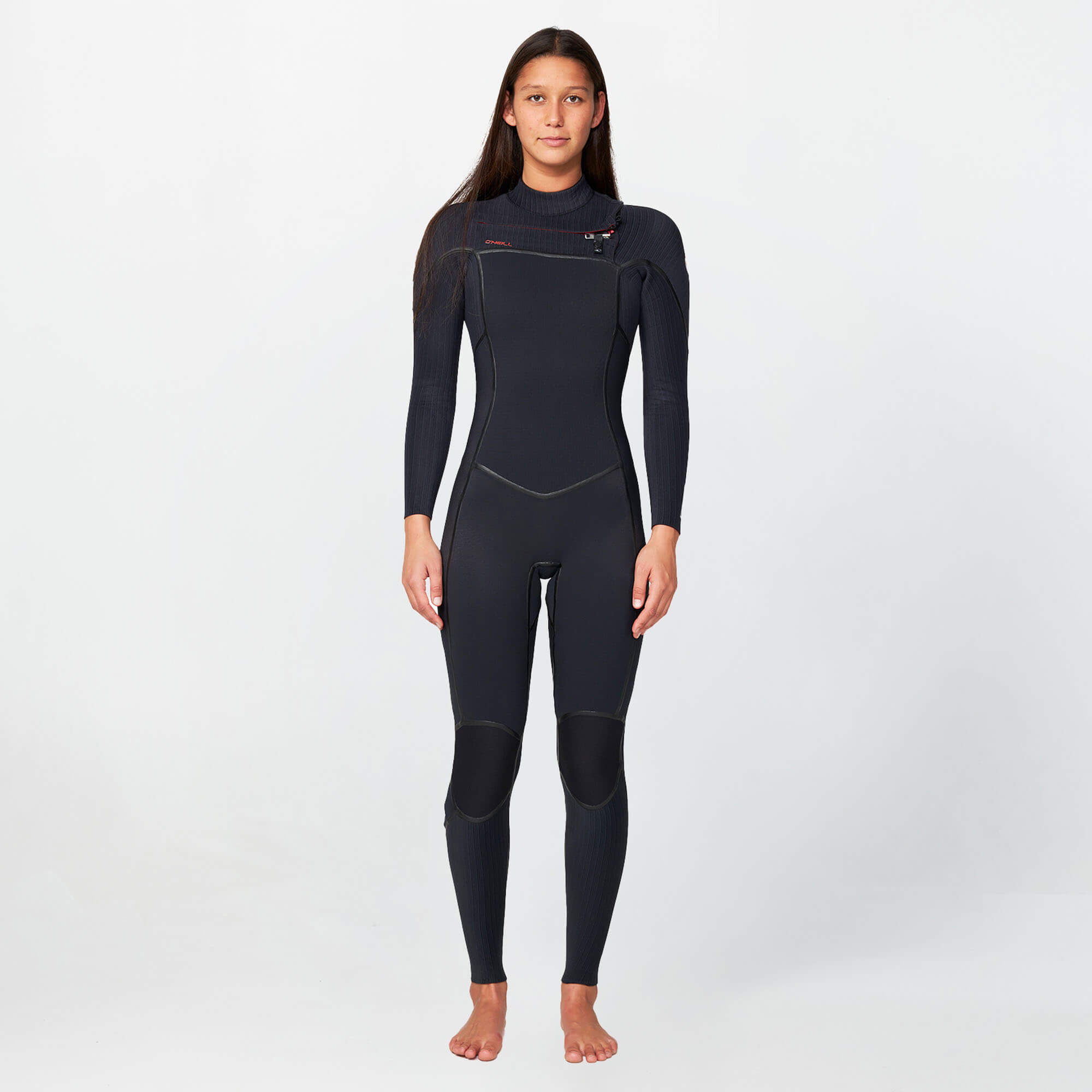 Women's HyperFire X 3/2mm Steamer Chest Zip Wetsuit - Black