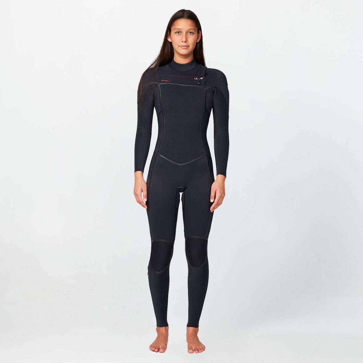 Women's HyperFire X 3/2mm Steamer Chest Zip Wetsuit - Black