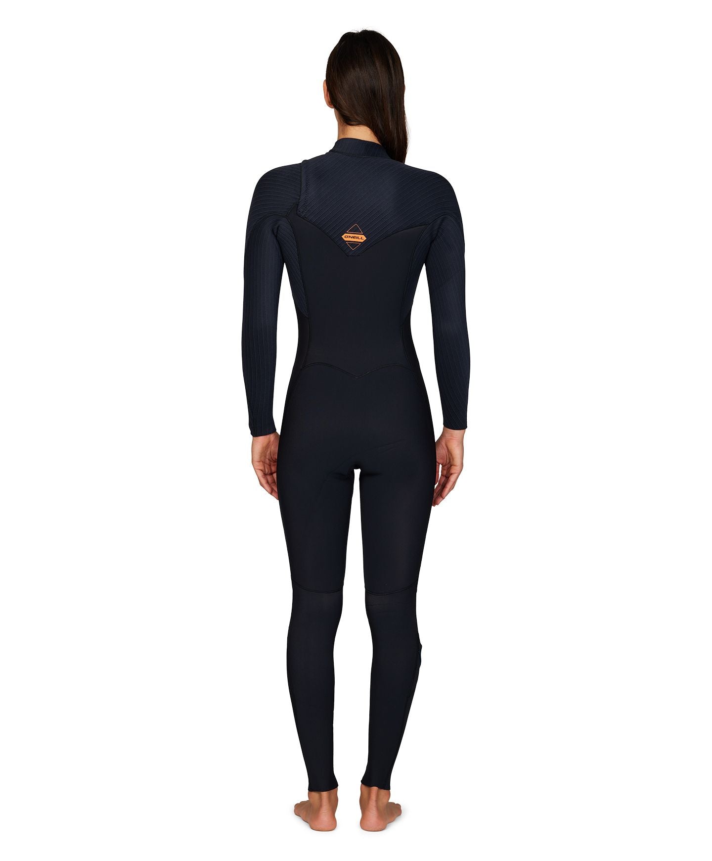 Womens HyperFreak 3/2+ Steamer Chest Zip Wetsuit - Black