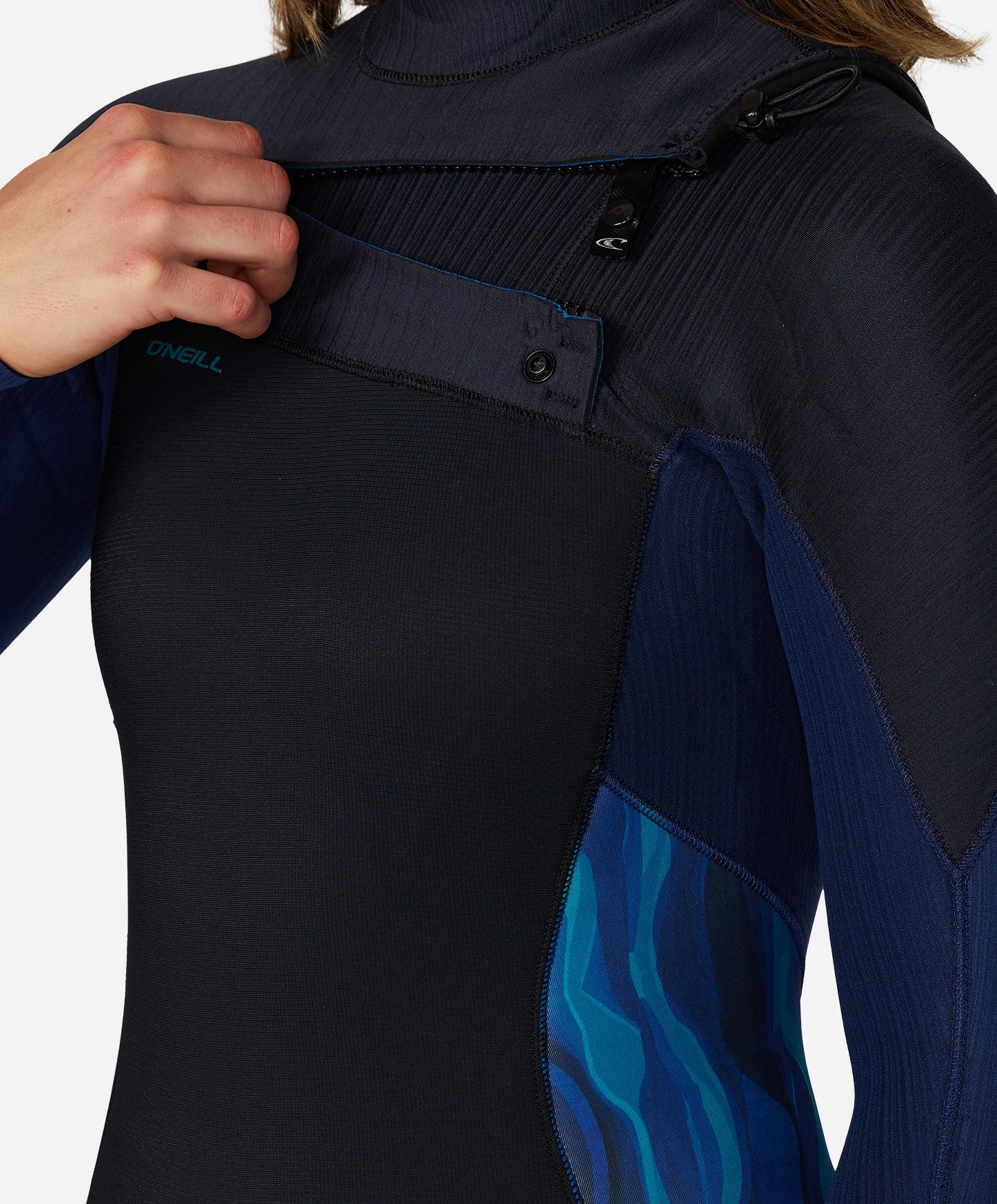 Womens HyperFreak 3/2+ Steamer Chest Zip Wetsuit - Deep Dreams