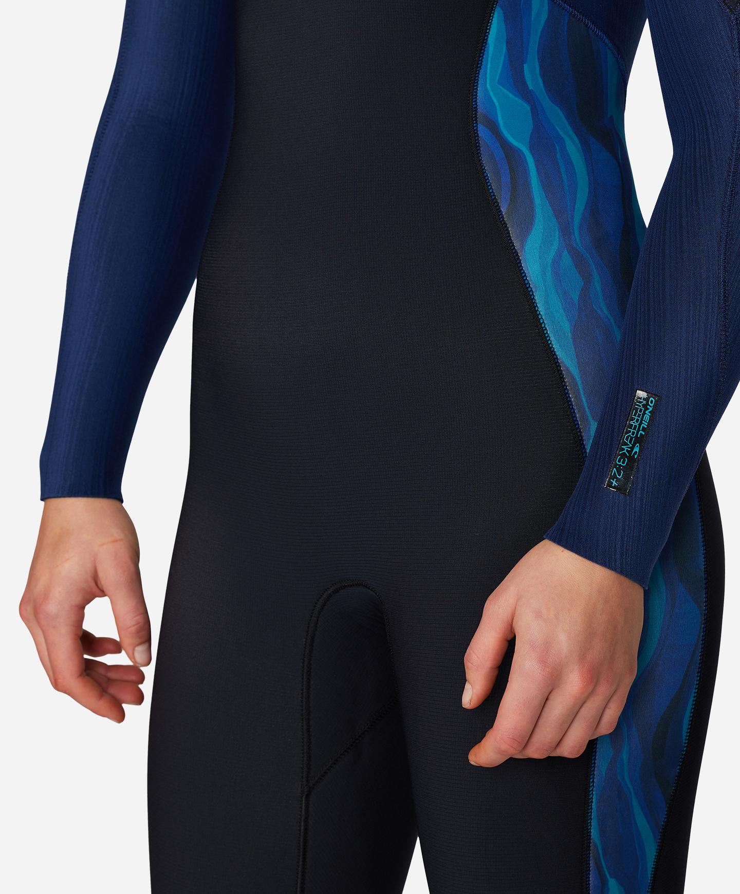 Womens HyperFreak 3/2+ Steamer Chest Zip Wetsuit - Deep Dreams