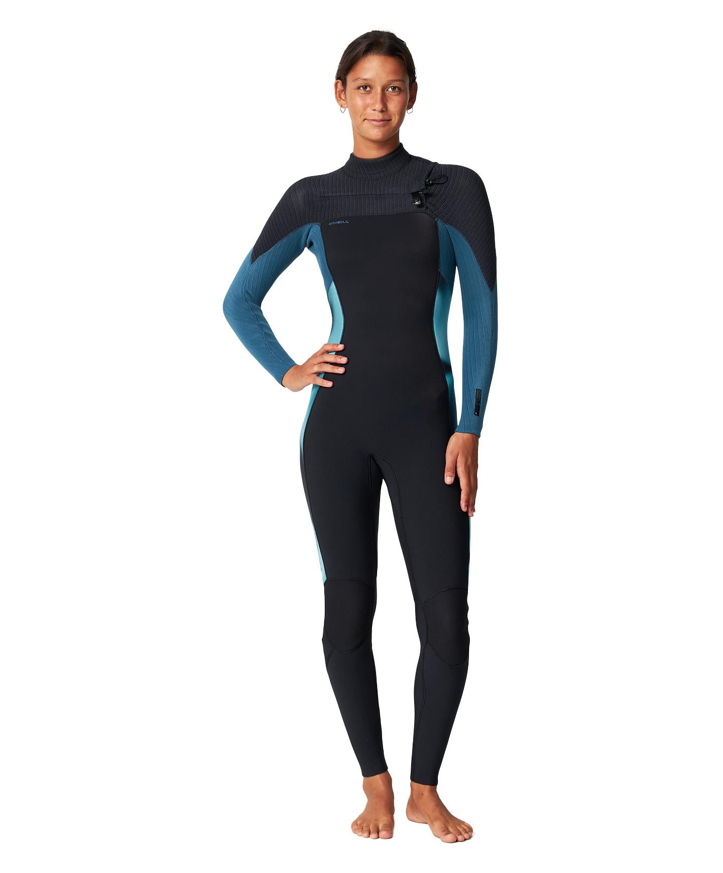 Womens HyperFreak 3/2+ Steamer Chest Zip Wetsuit - Wave Runner