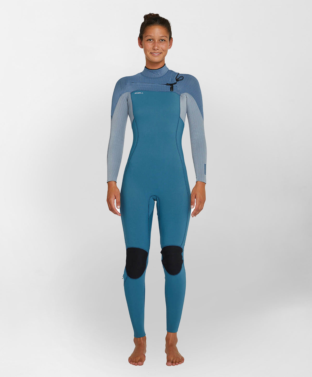 Women's HyperFreak 3/2+ Steamer Chest Zip Wetsuit - Dusty Blue