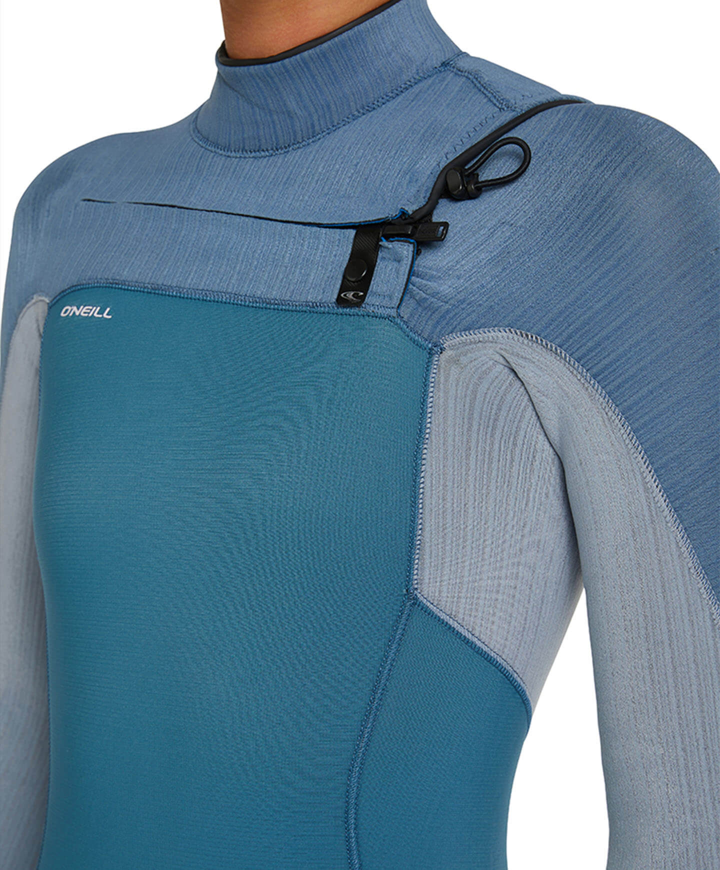 Women's HyperFreak 3/2+ Steamer Chest Zip Wetsuit - Dusty Blue