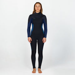 Women's HyperFreak 3/2+mm Steamer Chest Zip - Deep Dreams