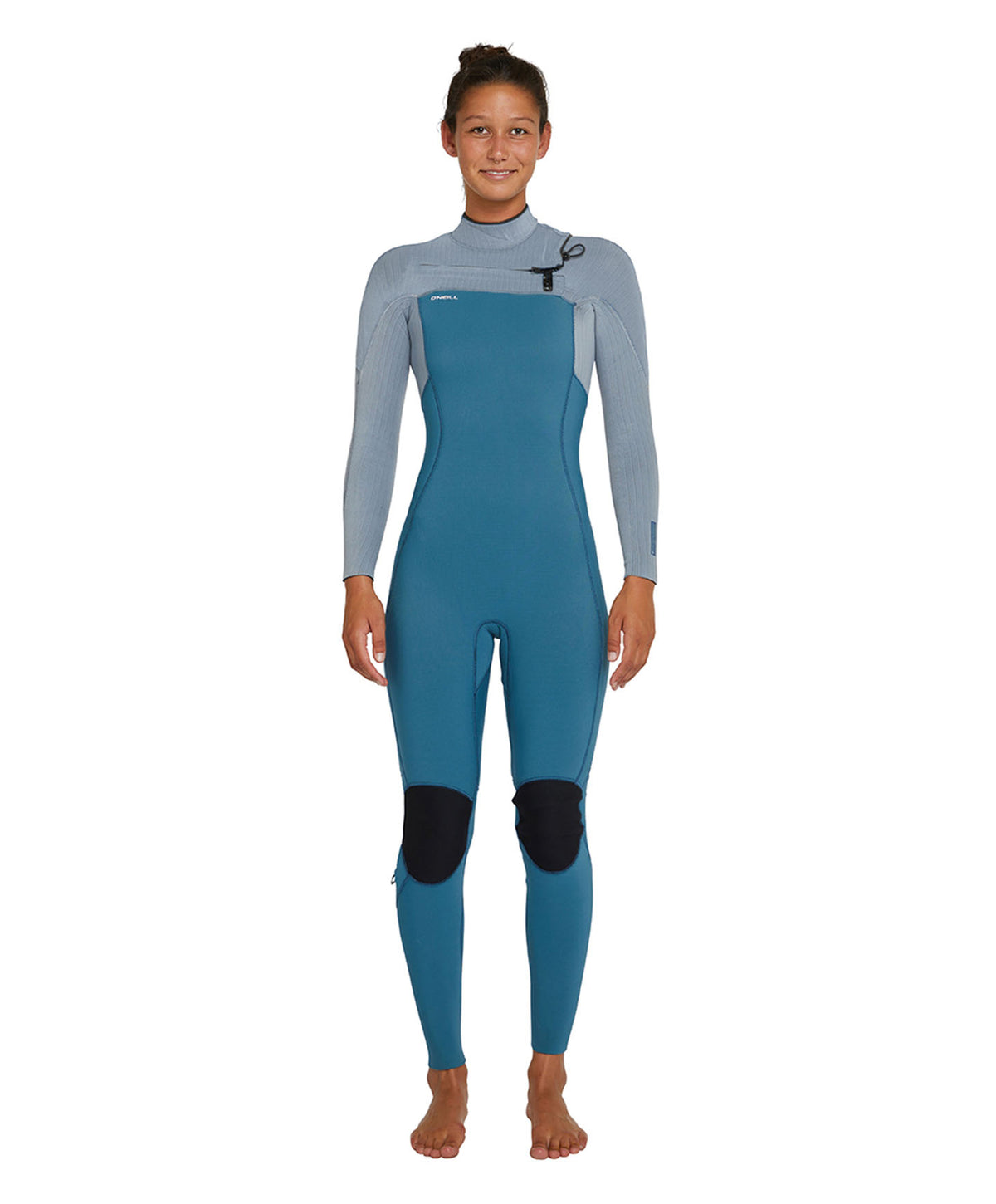 Women's HyperFreak 4/3+ Steamer Chest Zip Wetsuit - Dusty Blue