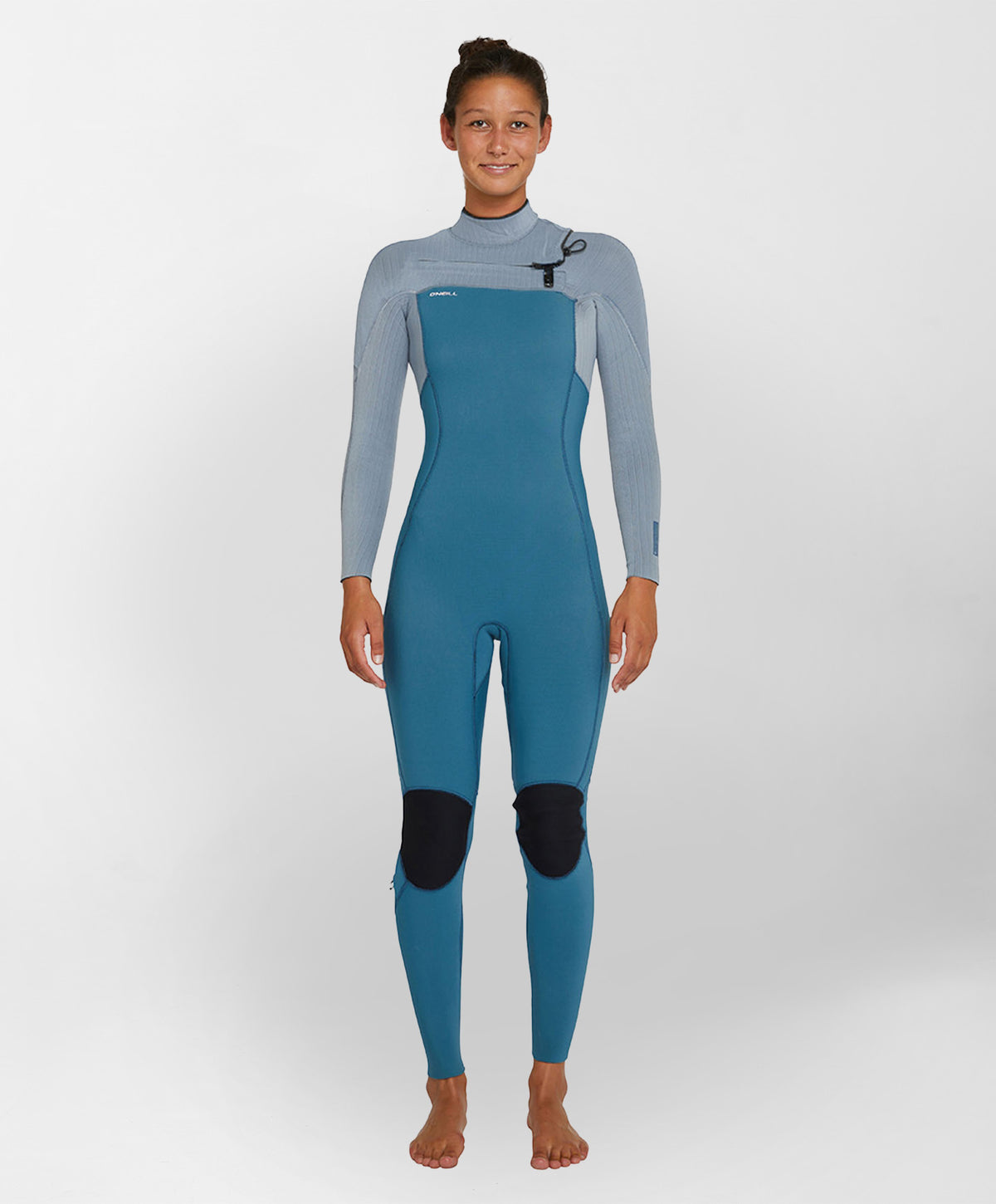 Women's HyperFreak 4/3+ Steamer Chest Zip Wetsuit - Dusty Blue