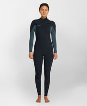 Women's HyperFire 4/3mm Steamer Chest Zip Wetsuit - Shade