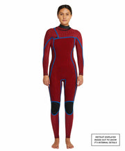 Women's HyperFire 4/3mm Steamer Chest Zip Wetsuit - Shade