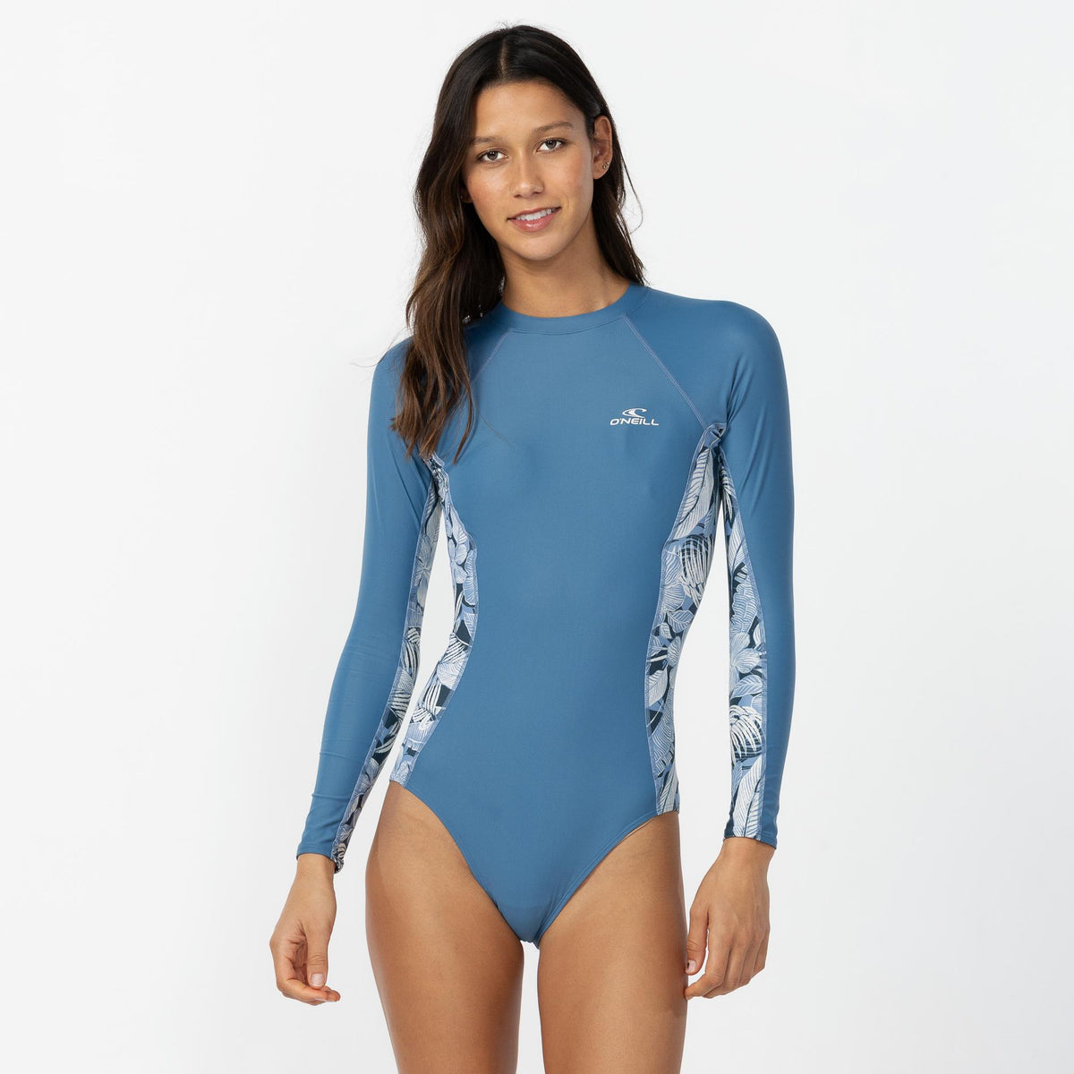Women's Laney Back Zip Surf Suit - Blue Floral