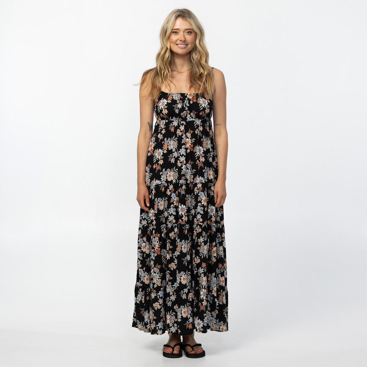 Women's Lillie Bali Floral Maxi Dress - Black