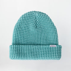 Women's Market Waffle Beanie - Nile Blue