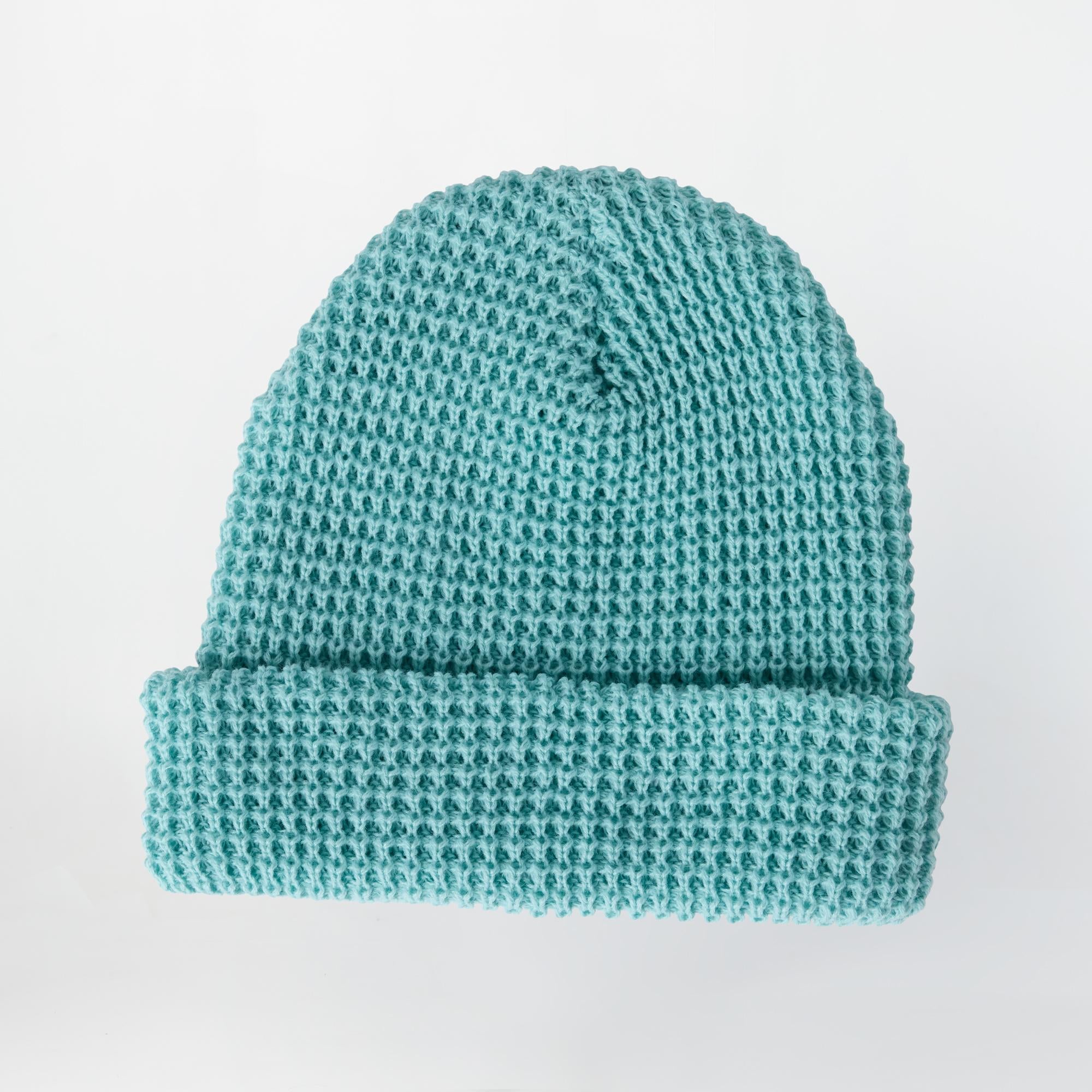 Women's Market Waffle Beanie - Nile Blue