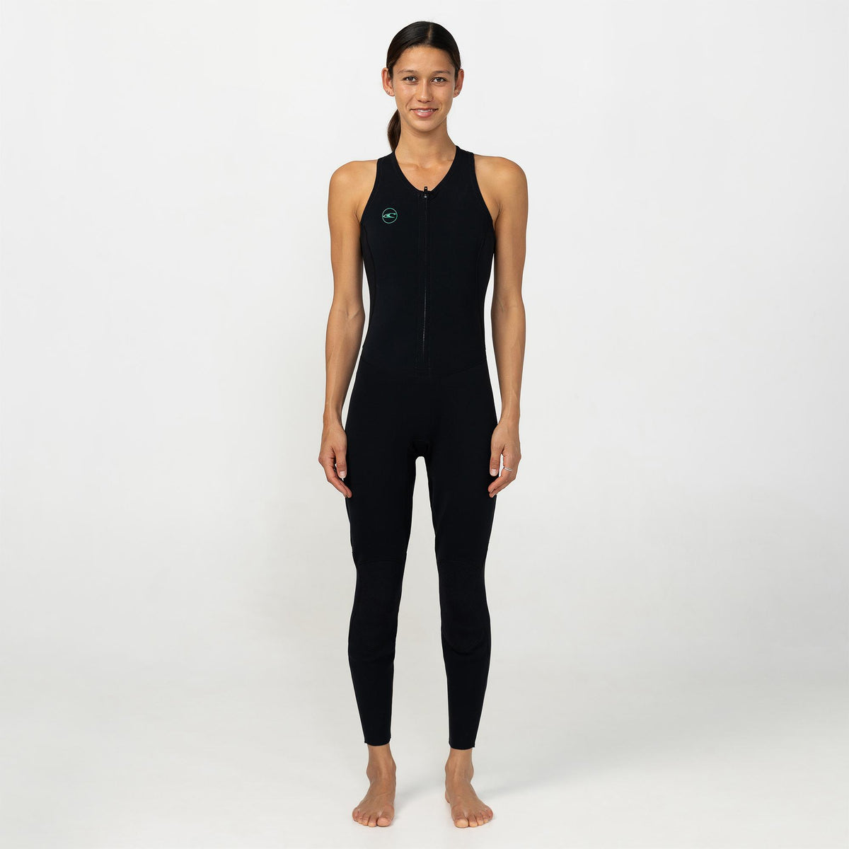 Women's Reactor 1.5mm Long Jane Spring Suit Front Zip - Black