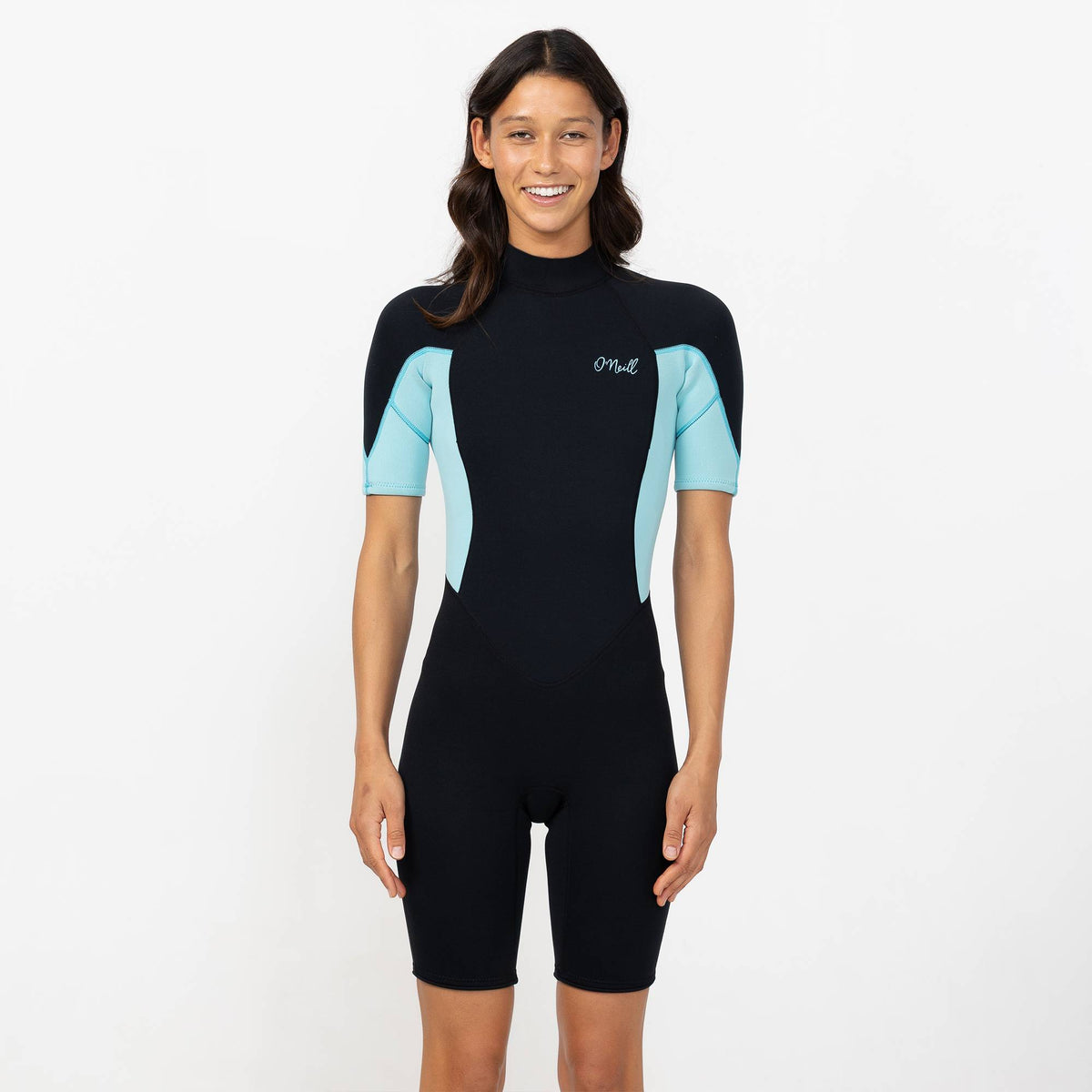Women's Reactor 2mm Short Sleeve Spring Suit Back Zip - Bright Blue