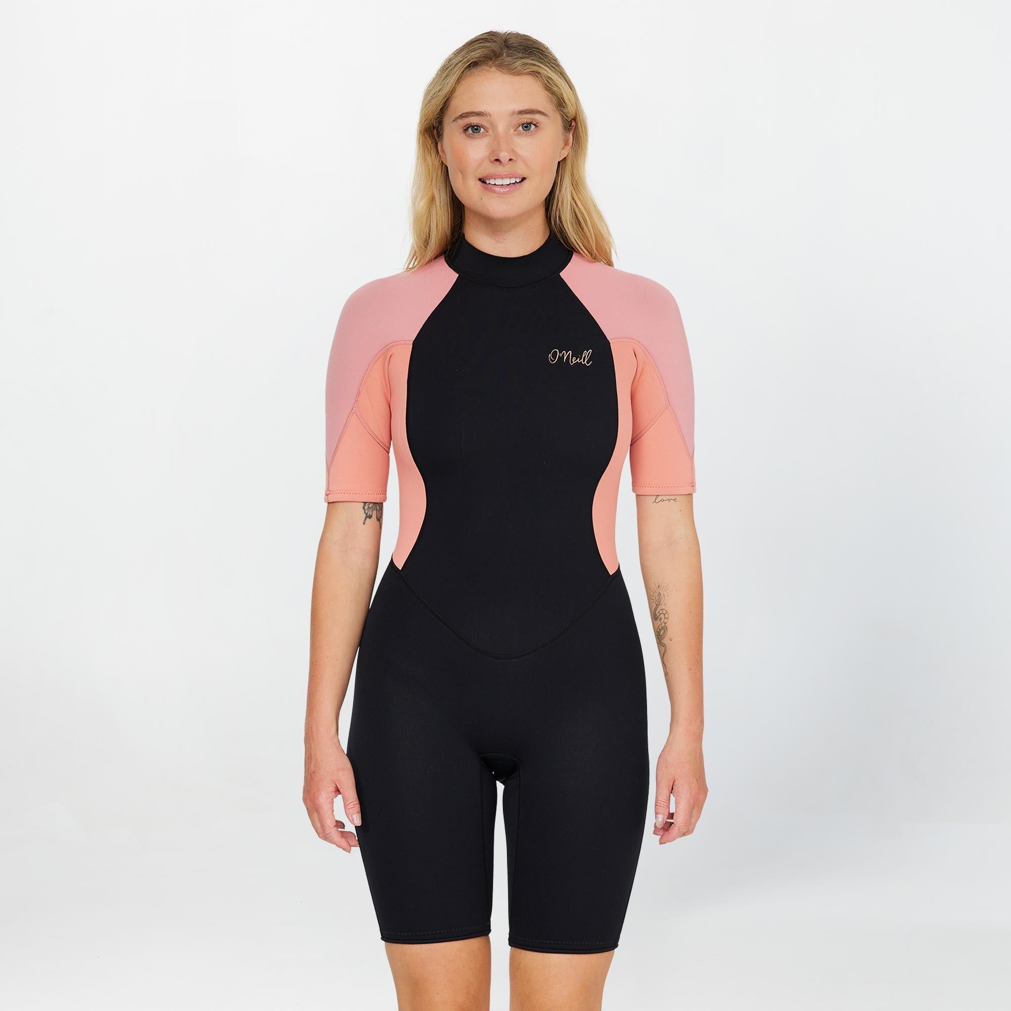 Women's Reactor 2mm Spring Suit Back Zip - Burnt Coral