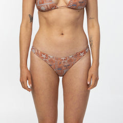 Women's Rockley Bikini Bottom - Tangerine Tile