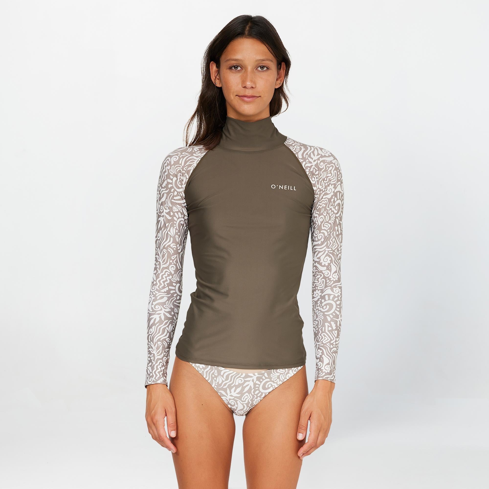 Women's Salina High Neck Rash Vest - Dune