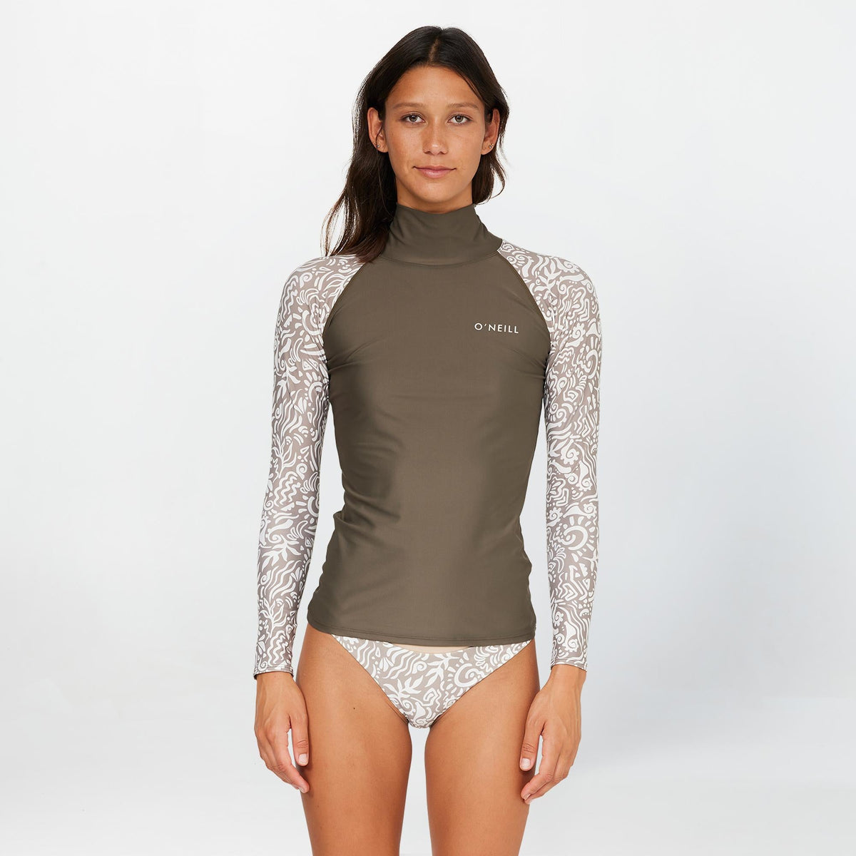 Women's Salina High Neck Rash Vest - Dune