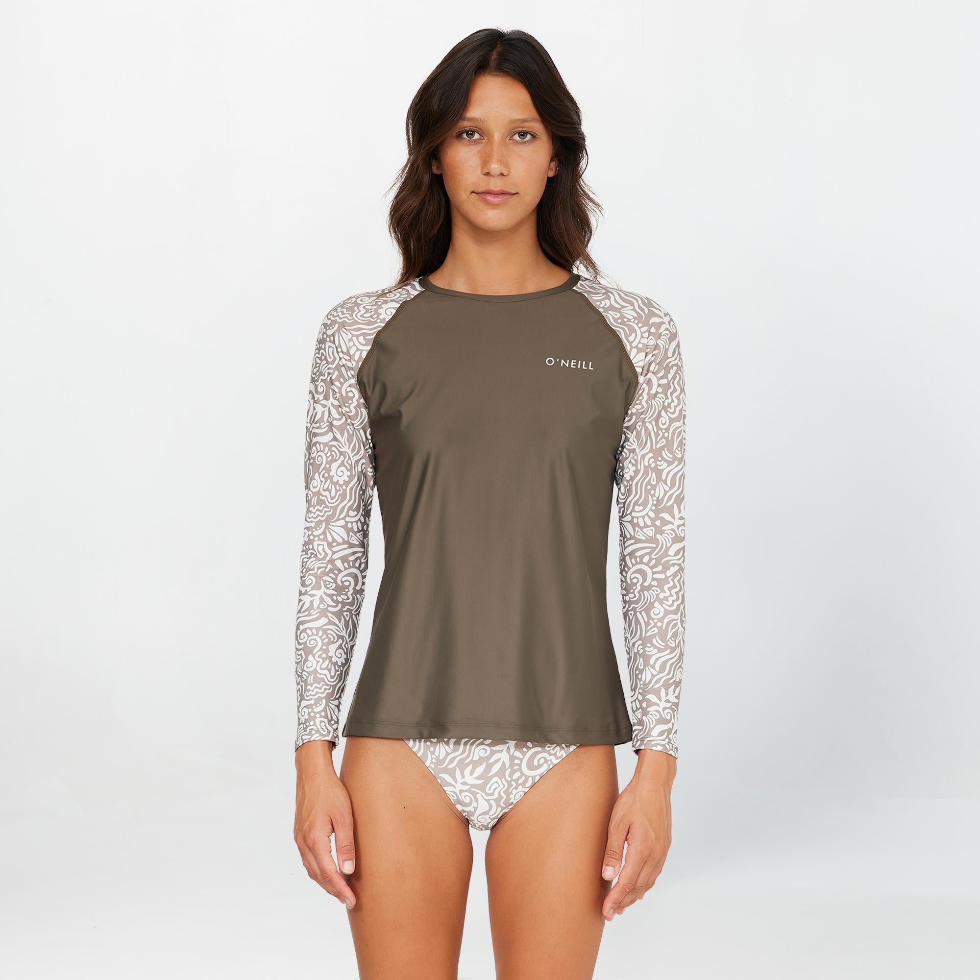 Women's Salina Long Sleeve Rash Vest Tee - Dune