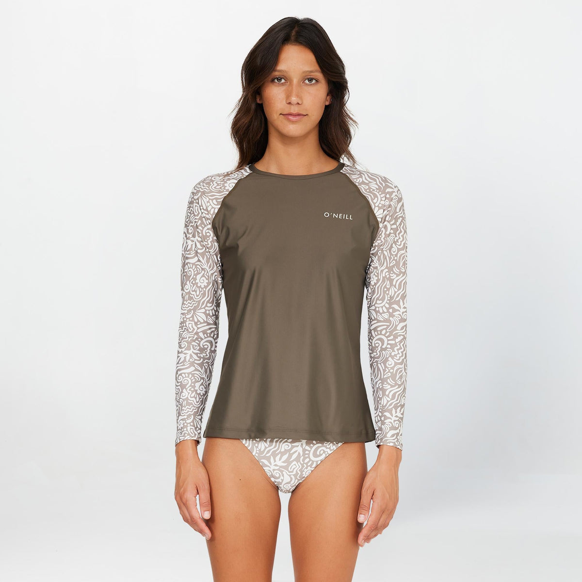 Women's Salina Long Sleeve Rash Vest Tee - Dune