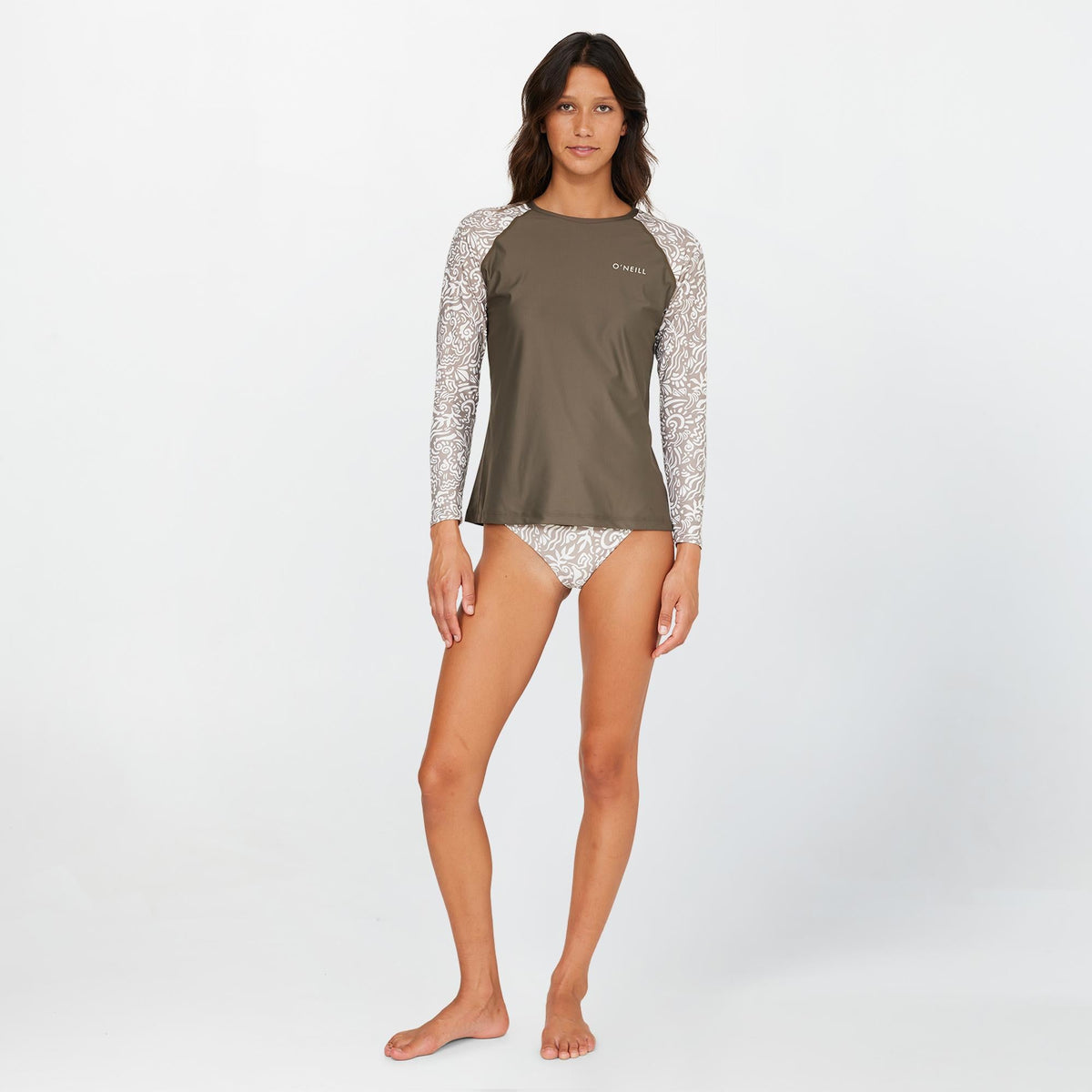Women's Salina Long Sleeve Rash Vest Tee - Dune