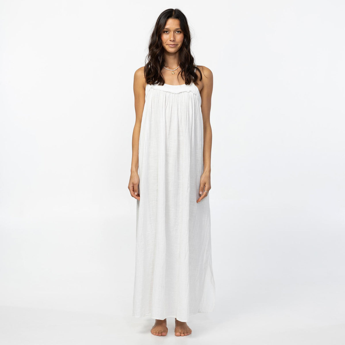 Women's Saltwater Solids Sai Maxi Dress - White