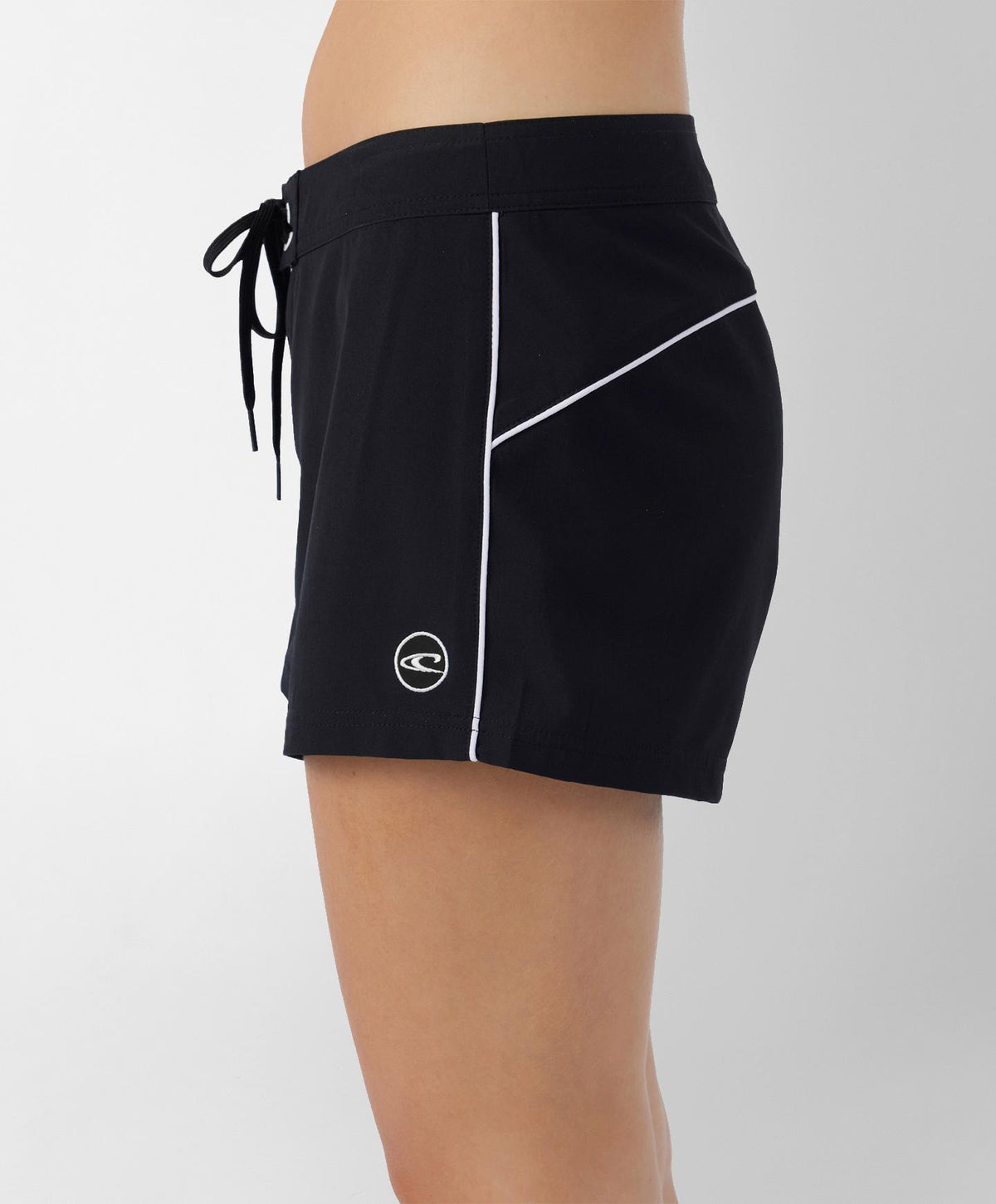 Women's Saltwater Solids Whitecap 3" Boardshorts - Black