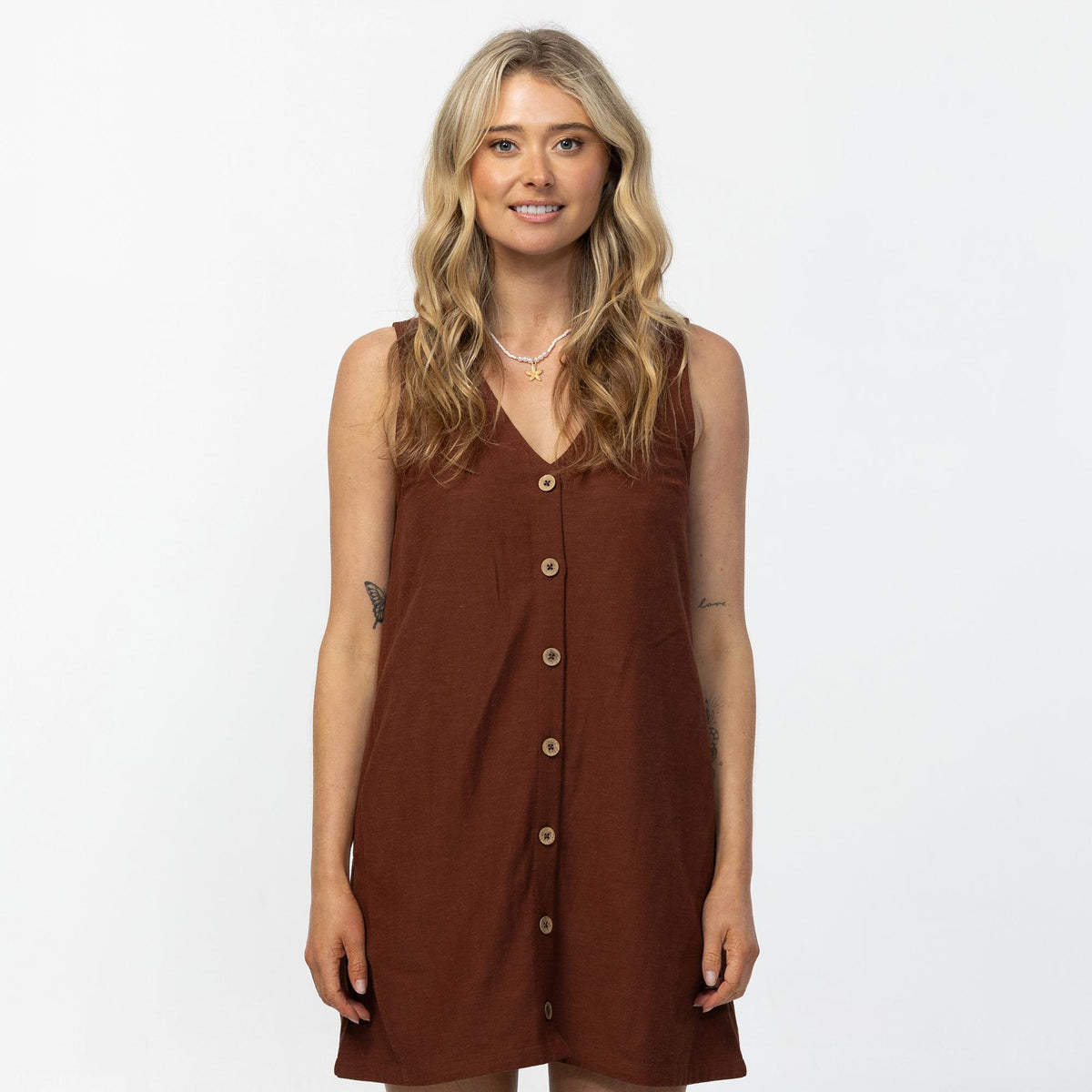 Women's Sanders Dress - Coconut Brown