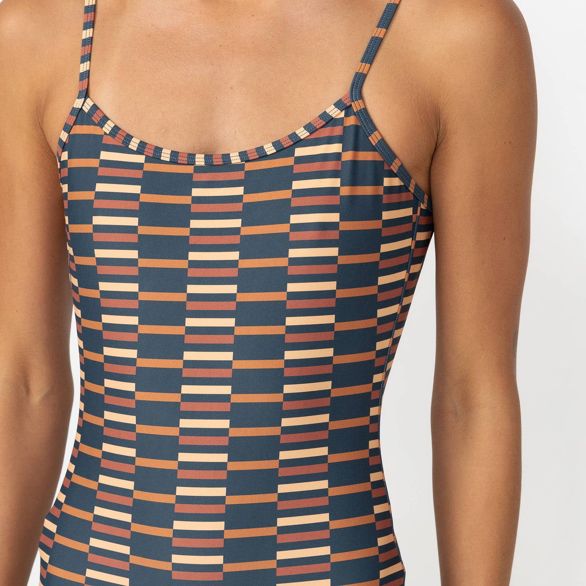 Women's Shadow Bay One Piece - Ticking Stripe Warm