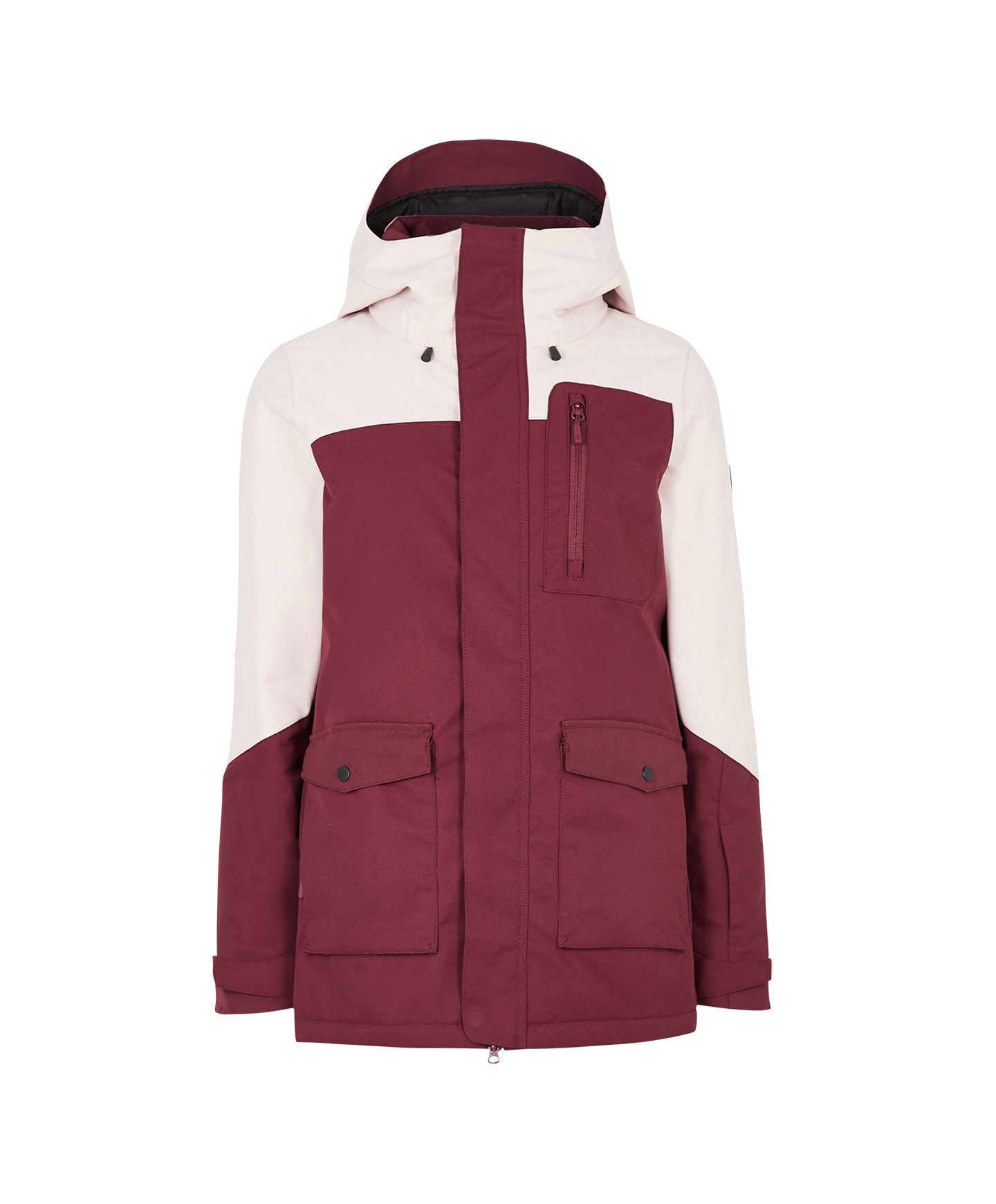 Women's Utility Snow Jacket - Windsor Wine Colour Block