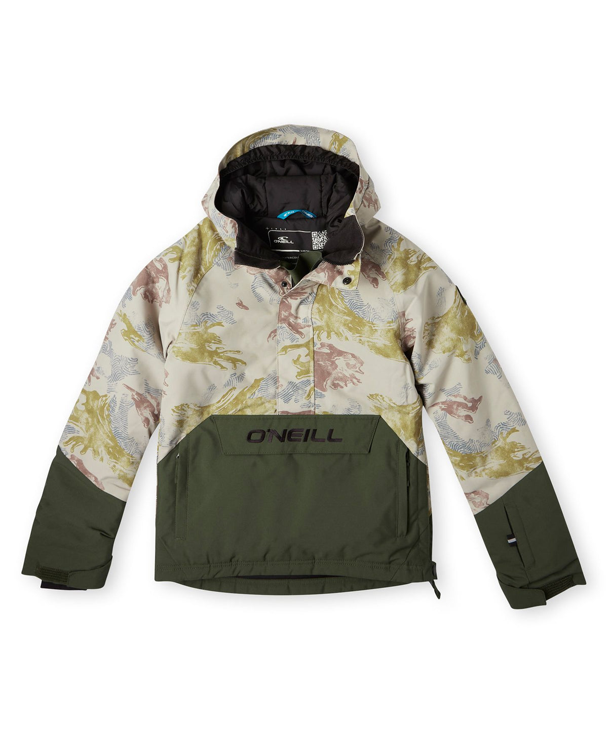 Boy's Anorak Snow Jacket - Light Camo