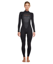 Womens Reactor II 3/2mm Steamer Wetsuit - Black