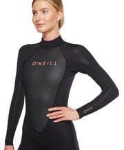 Womens Reactor II 3/2mm Steamer Wetsuit - Black