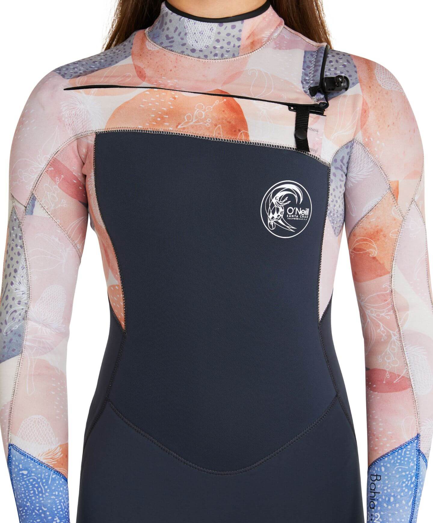 Girl's Bahia 4/3mm Steamer Chest Zip Wetsuit - Gunmetal