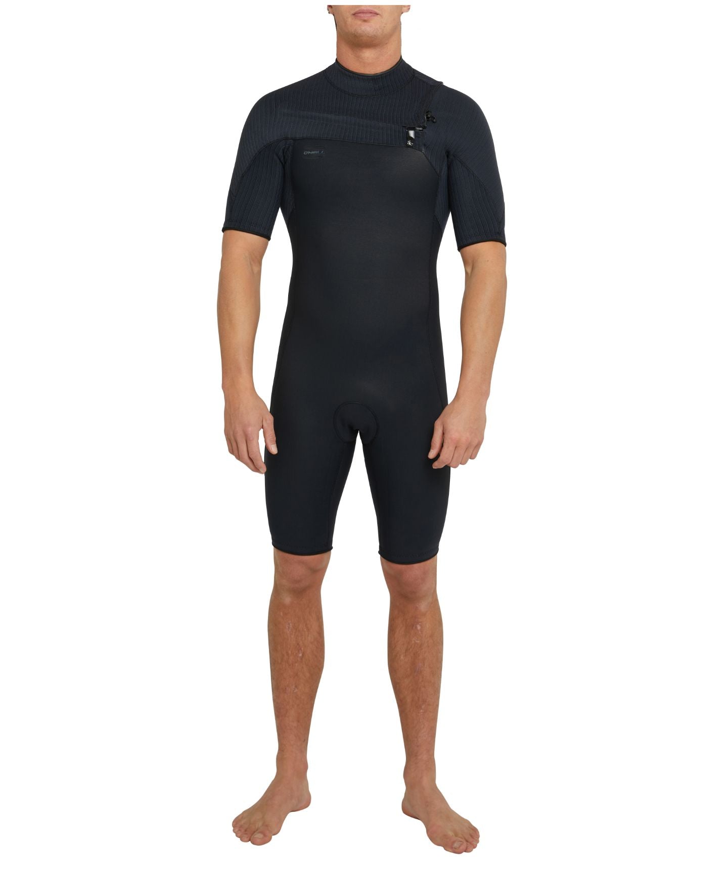 Buy Hyperfreak Short Sleeve Springsuit 2mm Chest Zip Wetsuit - Black by ...